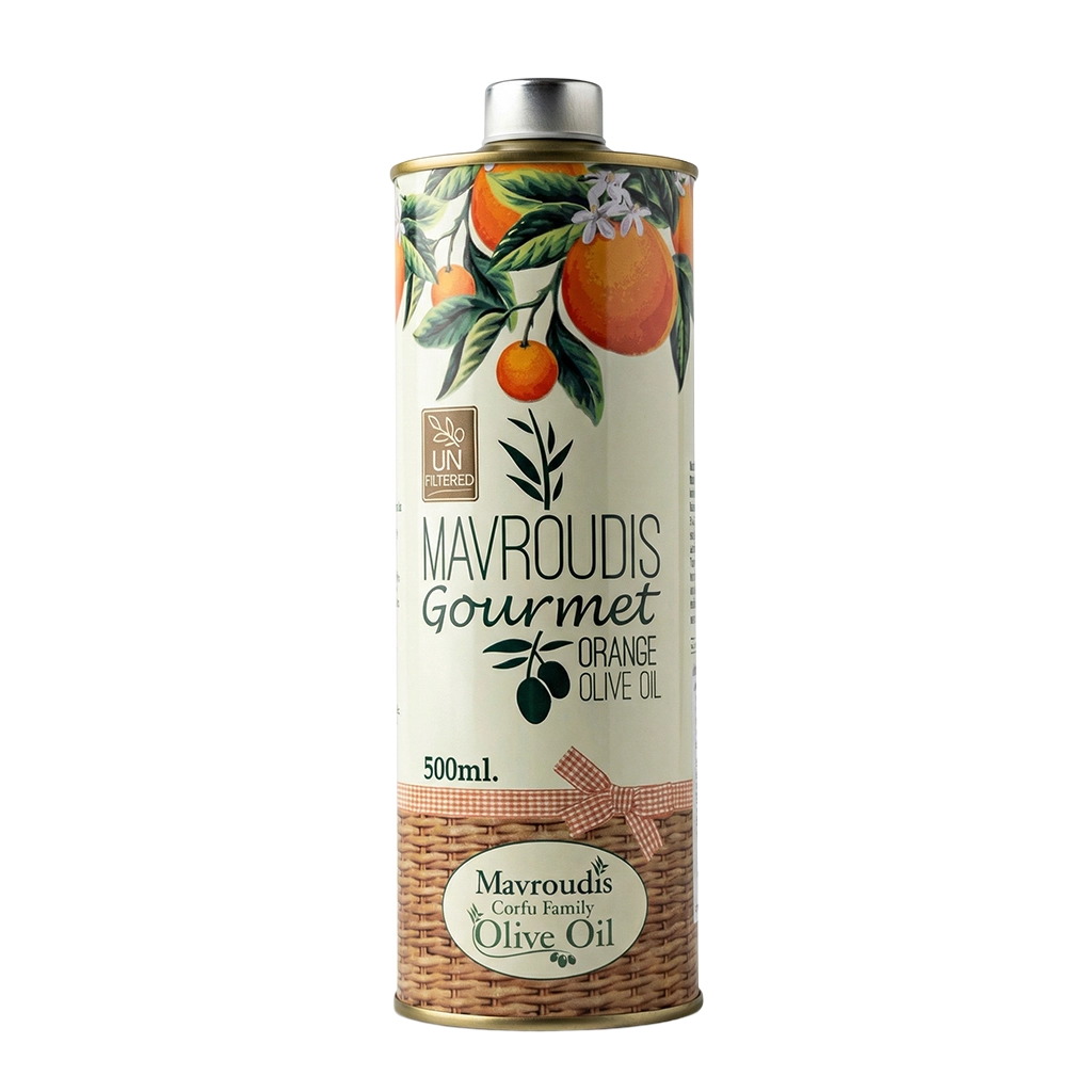 Grecka oliwa z oliwek extra virgin pomarańczowa Mavroudis 500ml